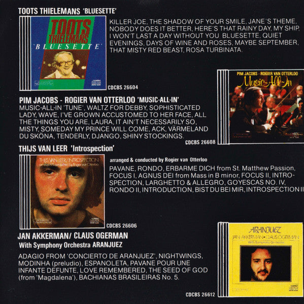 Pim Jacobs - Rogier Van Otterloo : Music-All-In (CD, Comp)