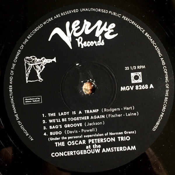 The Oscar Peterson Trio : At The Concertgebouw (LP, Mono)