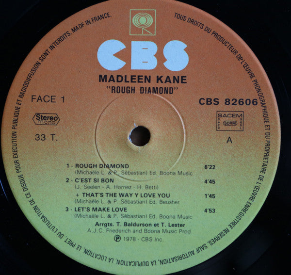 Madleen Kane : Rough Diamond (LP, Album, Gat)