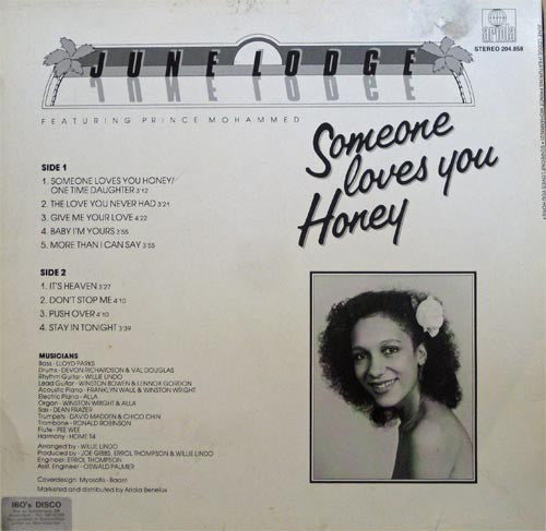 June Lodge Featuring Prince Mohammed : Someone Loves You Honey (LP, Album)