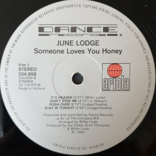 June Lodge Featuring Prince Mohammed : Someone Loves You Honey (LP, Album)