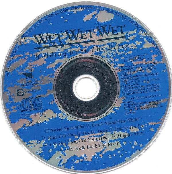 Wet Wet Wet : Holding Back The River (CD, Album, RP, PMD)