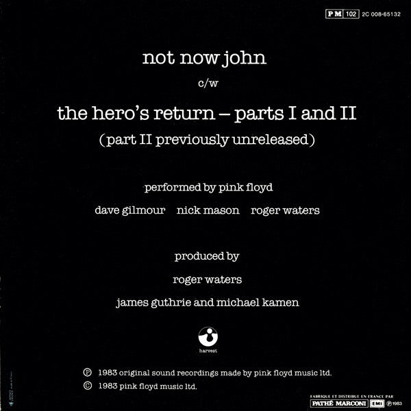 Pink Floyd : Not Now John (7", Single)