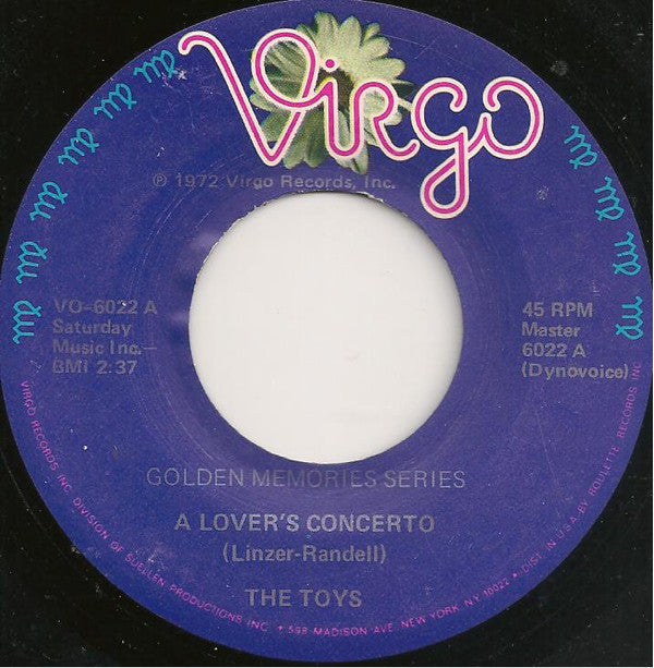 The Toys : A Lover's Concerto / Attack (7", RE)