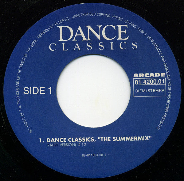 Various : Dance Classics - The Summer Mix (7", Single)