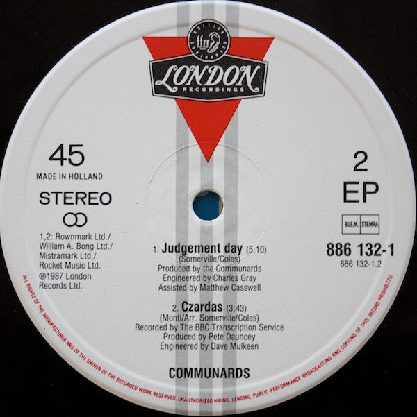 The Communards : You Are My World (12", EP)