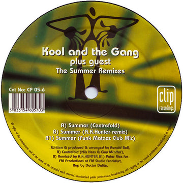 Kool & The Gang Plus Guest Lauryn Hill : The Summer Remixes (12")