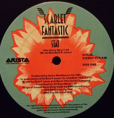 Scarlet Fantastic : Stay (12")