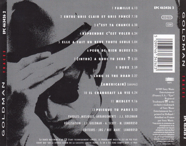 Jean-Jacques Goldman : Traces (CD, Album, RE)
