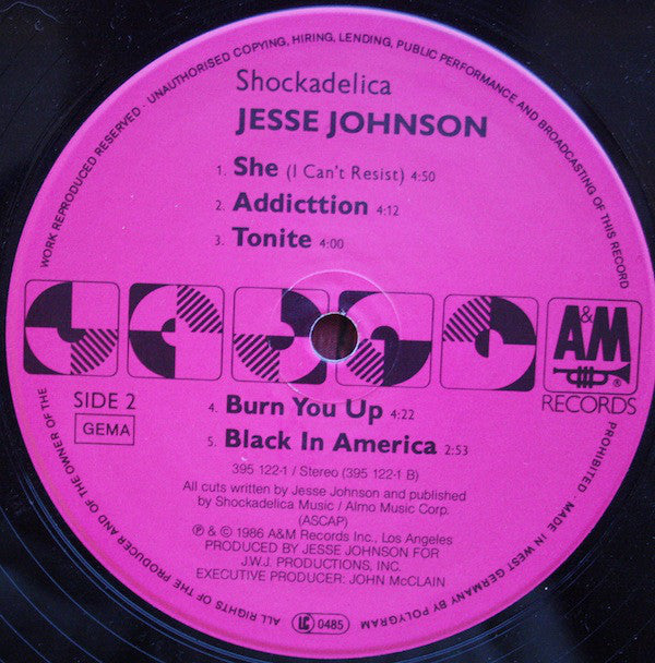 Jesse Johnson : Shockadelica (LP, Album)