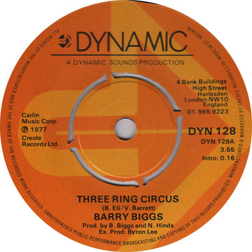 Barry Biggs : Three Ring Circus (7", Single)