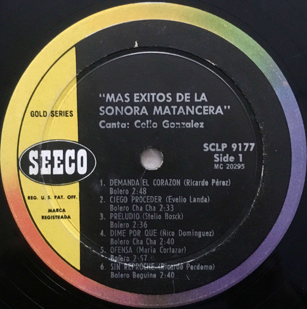 La Sonora Matancera Canta Celio González : Mas Exitos De Sonora Matancera (LP, Album, Mono)