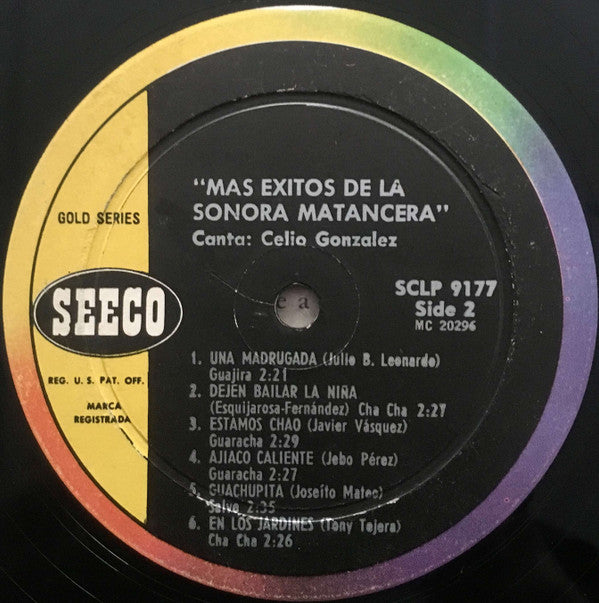 La Sonora Matancera Canta Celio González : Mas Exitos De Sonora Matancera (LP, Album, Mono)