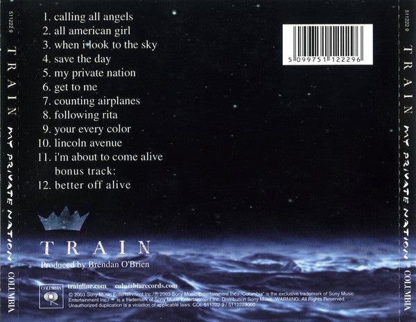 Train (2) : My Private Nation (CD, Album)