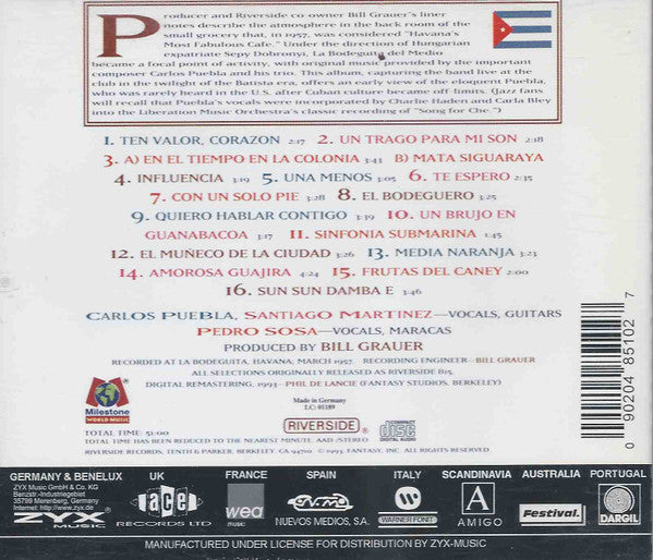 Carlos Puebla, Santiago Martinez, Pedro Sosa : La Bodeguita Del Medio (CD, Album)