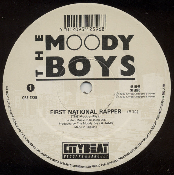 The Moody Boys : First National Rapper (12")