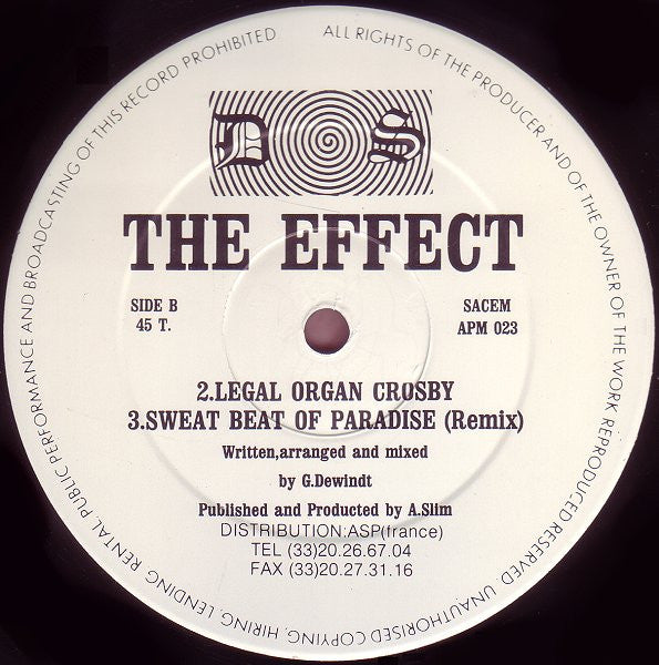 The Effect (2) : Run Science (12")
