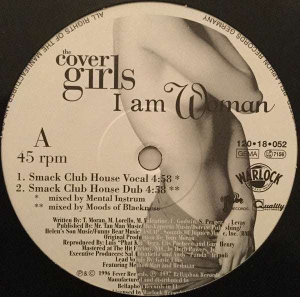 The Cover Girls : I Am Woman (12")