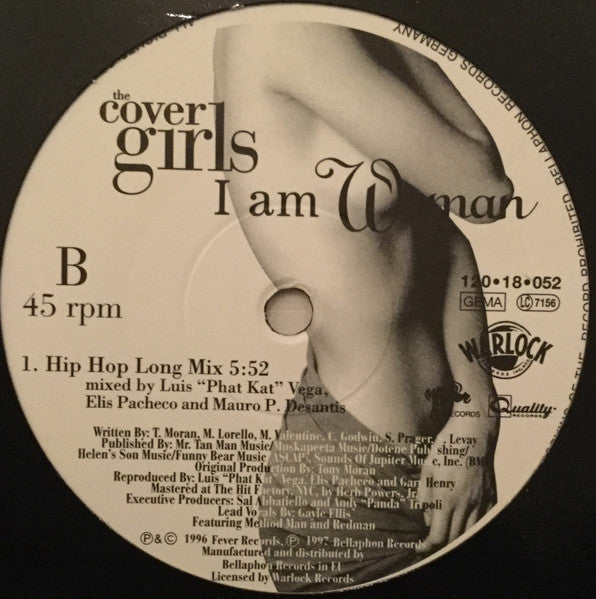 The Cover Girls : I Am Woman (12")