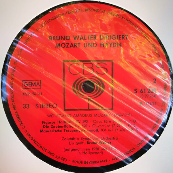 Bruno Walter : Bruno Walter Dirigiert Conducts Dirige Mozart Und Haydn (2xLP, Comp)