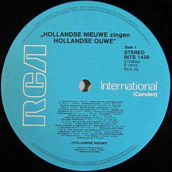 Harry de Groot : Hollandse Nieuwe Zingen Hollandse Ouwe (LP, Album)