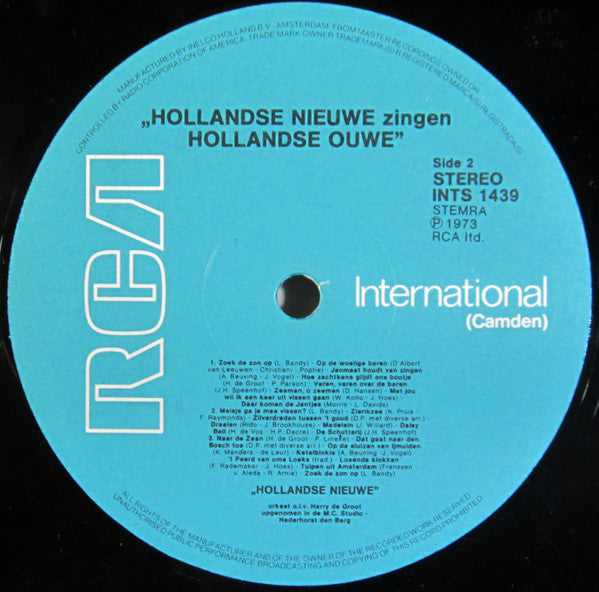 Harry de Groot : Hollandse Nieuwe Zingen Hollandse Ouwe (LP, Album)