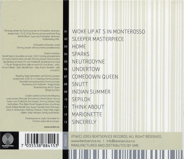 Cordion : Cordion (CD, Album)