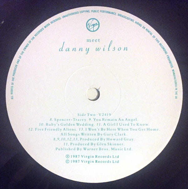 Danny Wilson (2) : Meet Danny Wilson (LP, Album, Non)