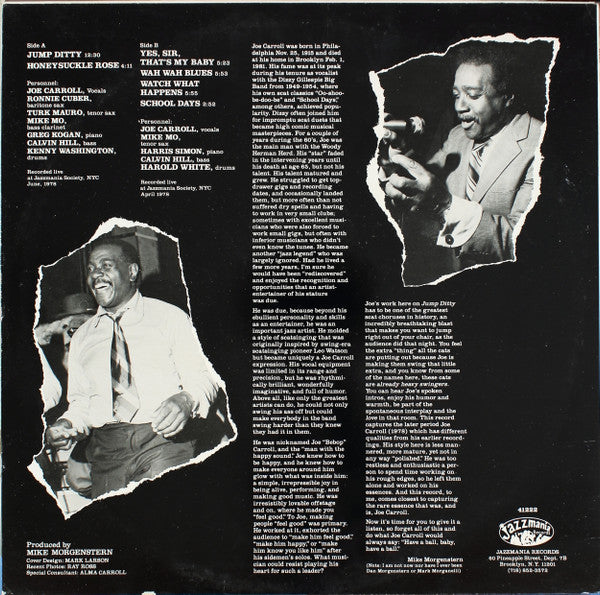 Joe Carroll : Jumpin' At Jazzmania (LP, RM)