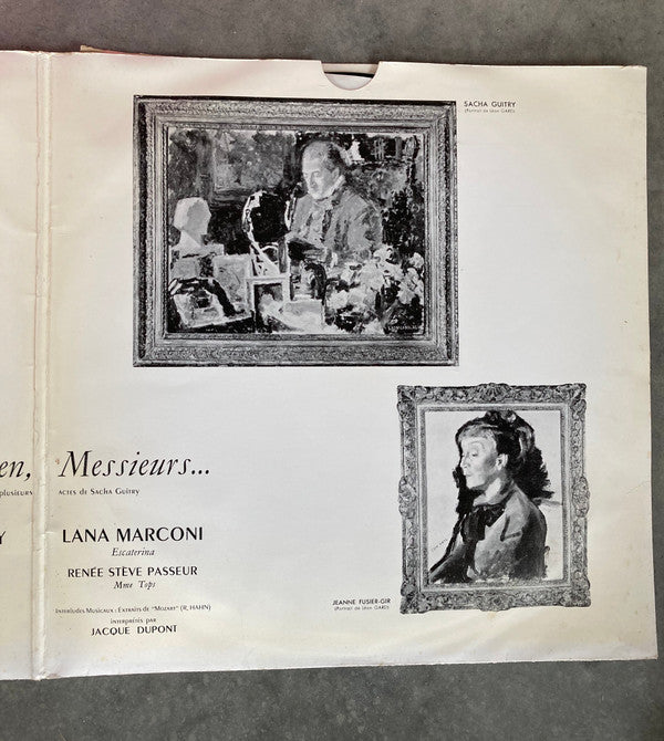 Sacha Guitry : Ecoutez Bien,Messieurs....Divertissement en Plusieurs Actes (2xLP, Album, Mono)
