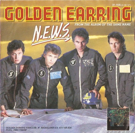 Golden Earring : N.E.W.S. (7", Single)