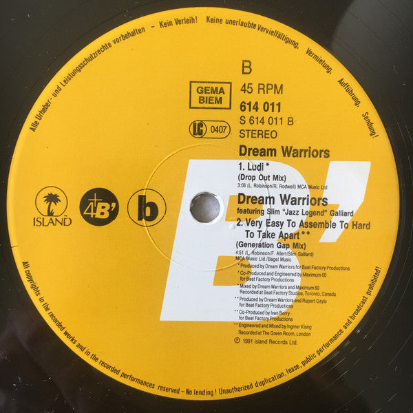 Dream Warriors : Ludi (12", Maxi)