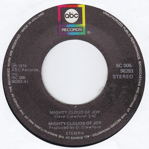 The Mighty Clouds Of Joy : Mighty Cloud Of Joy (7", Single)