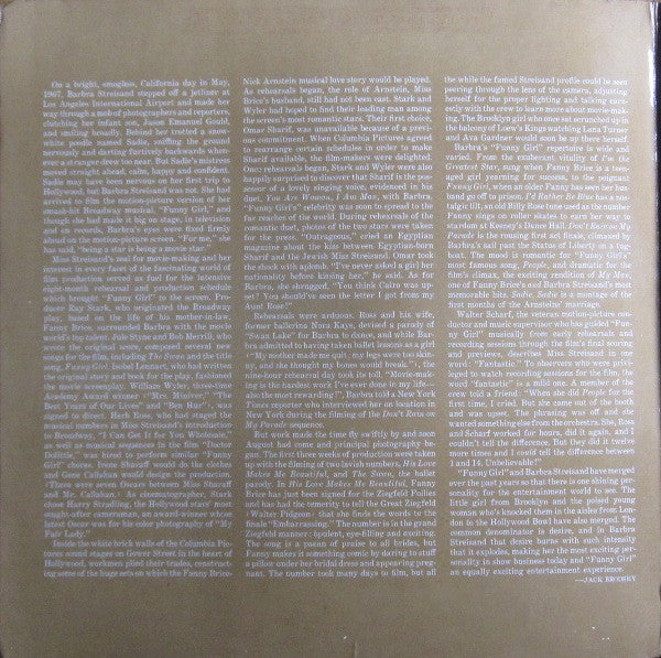 Jule Styne - Barbra Streisand, Omar Sharif : Funny Girl (The Original Sound Track Recording) (LP, Album, Gat)