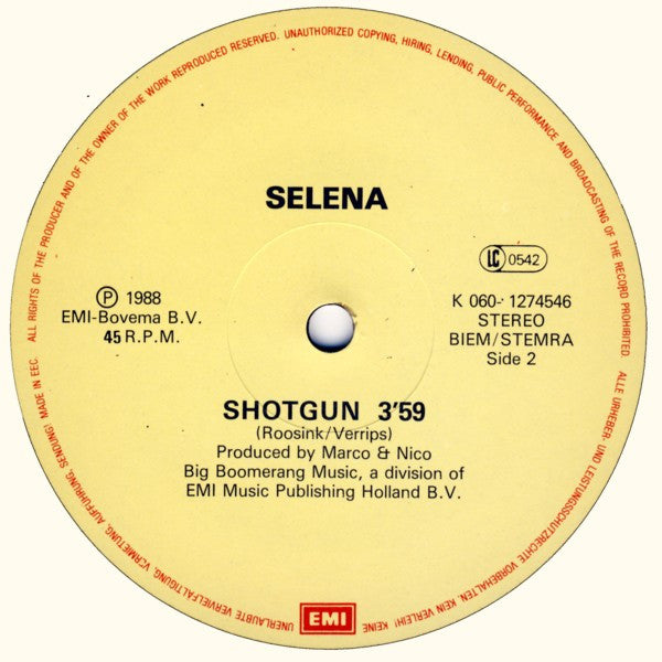 Selena (3) : Shotgun (12", Single)