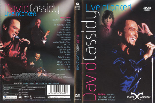 David Cassidy : Live in Concert (DVD-V, PAL)