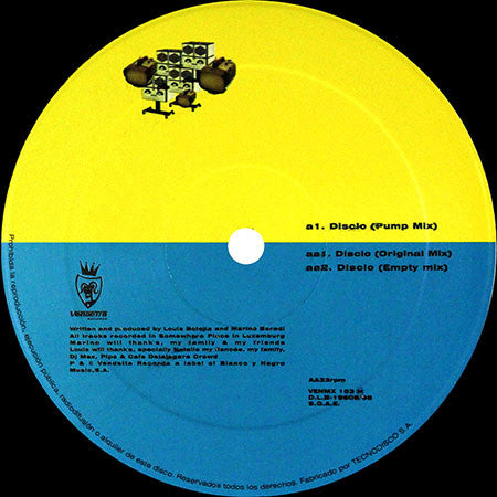 Botella & Berardi : Disclo (12", Maxi)