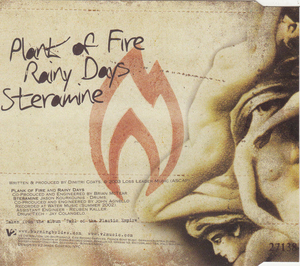 Burning Brides : Plank Of Fire (CD, Single)