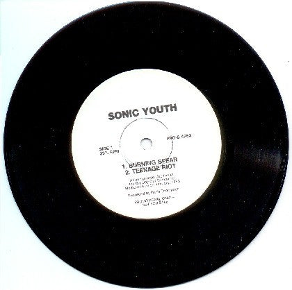 Sonic Youth : Burning Spear (7", Single, Promo)