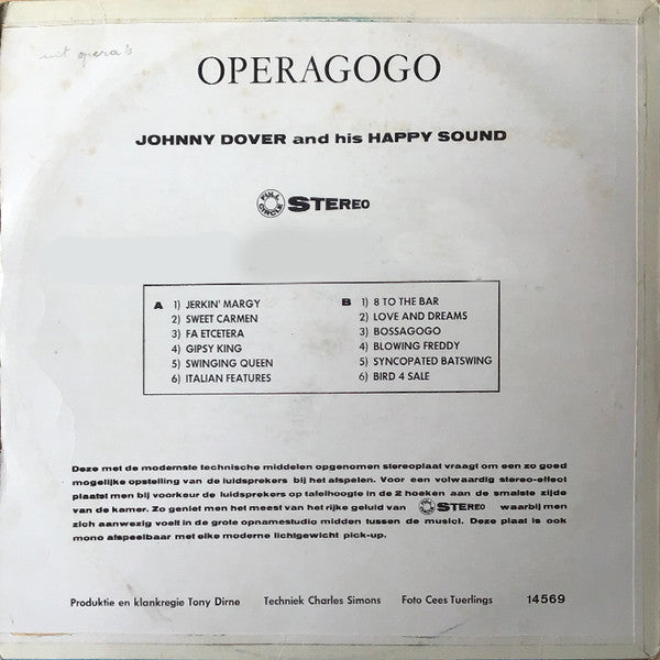 Johnny Dover : Operagogo (LP, Album)
