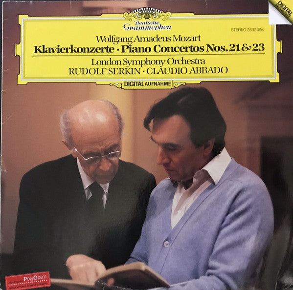 Wolfgang Amadeus Mozart, London Symphony Orchestra, Rudolf Serkin ∙ Claudio Abbado : Klavierkonzerte = Piano Concertos Nos. 21 & 23 (LP)