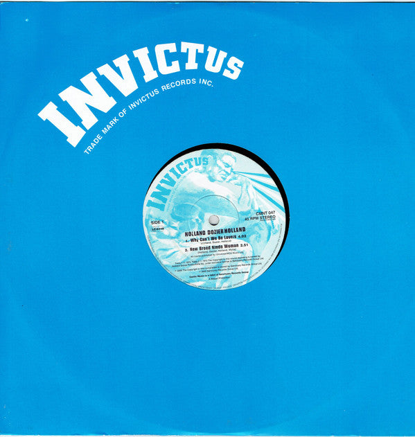 Holland-Dozier-Holland : Why Can't We Be Lovers  (12", EP)