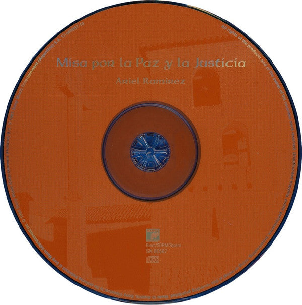 Ariel Ramirez : Misa Por La Paz Y La Justicia (CD, Album, S/Edition, Ora)
