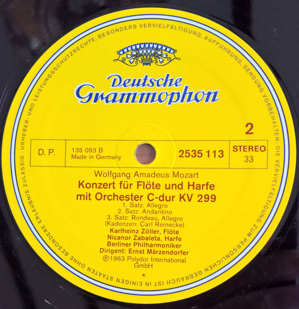 Nicanor Zabaleta · Georg Friedrich Händel · Georg Christoph Wagenseil · Wolfgang Amadeus Mozart : Harfenkonzerte (LP, Album)