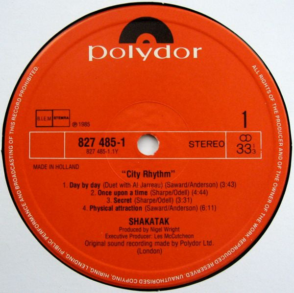 Shakatak : City Rhythm (LP, Album)