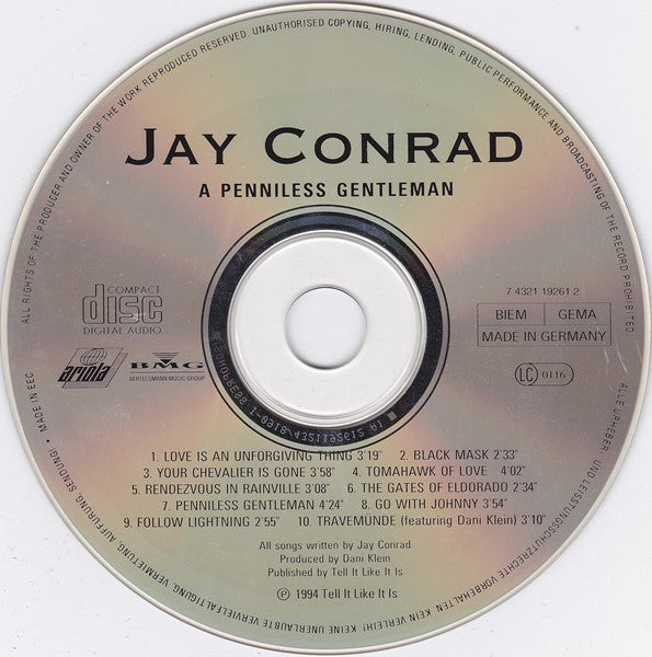 Jay Conrad : A Penniless Gentleman (CD, Album)