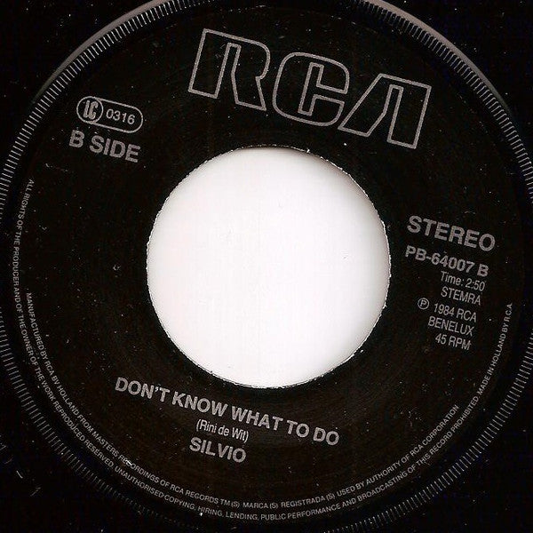 Silvio (3) : I'm Your Son South America (7", Single, RE)