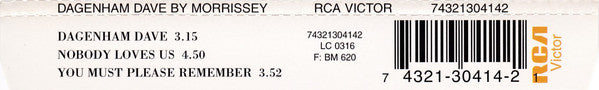 Morrissey : Dagenham Dave (CD, Single)