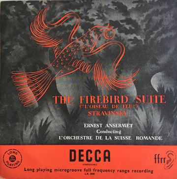 Igor Stravinsky, Ernest Ansermet, L'Orchestre De La Suisse Romande : The Firebird Suite (L'Oiseu De Feu) (10")