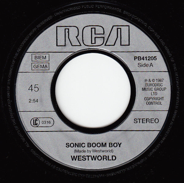 Westworld (2) : Sonic Boom Boy (7", Single)